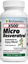 X500: Tiszta Resveratrol 500 mg - Tiszta Trans- Resveratrol - 30 Vegetáriánus kapszula - 500 mg / kapszula