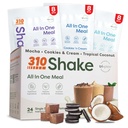 310 Ernährung – All-In-One Meal Ersatz Shake - Neue Formel mit Fiber Rich Vegan Superfood Blend - Natürliche Süßungsmittel - Low Carb Shake, Keto & Paleo Friendly - Glutenfrei - 26 Essential Vitamins & Minerals - Vielfalt Shake Box