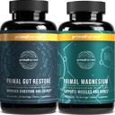 Primal Harvest Primal Gut Restore és Primal Magnézium Supplement 2 Pack Bundle (180 kapszula)