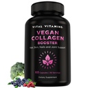 Vital Vitamins Vegan Collagen booster - szilikával és hialuronic savval - Plant- alapú kollagén kiegészítők - Haj, bőr, köröm és ízületek támogatása - 60 kapszula