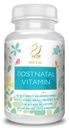 ACTIF Postnatalis Vitamin 25 + szerves vitaminokkal és szerves gyógynövényekkel, ápolási és laktációs kiegészítés, Támogatja a baba agy fejlesztése, Non-GMO, Készült USA, 90 gróf