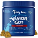 Zesty Paws Eye Supplement kutyáknak - Látástámogatás antioxidánsokkal és Omega 3 zsírsavakkal - 90 sajt