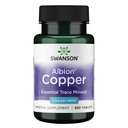 Swanson Copper Antioxidáns Immunrendszer Red Blood Cell Support Ásványvíz (Rézkelát) 2 mg 300 Tabs (2 csomag)