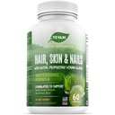 100% tiszta haj, bőr, és köröm vitaminok Biotin Super Blend Forma, Úgy tervezték, hogy támogassa a sugárzó szépség, haj, bőr és a körmök egészség mind a nők és férfiak