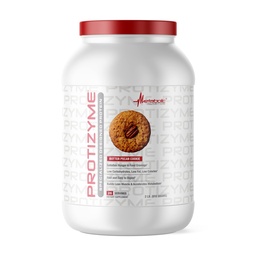 Metabolikus táplálkozás, protizimek, 100% tejsavó fehérje por, magas fehérje, alacsony szénhidrát, alacsony zsírtartalmú savófehérje, emésztőenzimek, 24 esszenciális vitaminok és ásványi anyagok, vaj pekándiós süti, 2 font (26 ser)