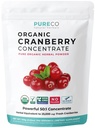 USDA Cranberry Powder Organized Organic Certified - Organic Cranberry Juice Concentration Support Urinary Tract Health for Women & Men - Pure Berry Concentration Vegan Non-GMO & Töltőer Free (200 szerva)