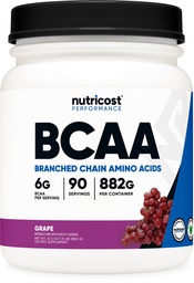 Nutricost BCAA Powder (Szőlő, 90 Servings) - Optimális 2: 1: 1 arány, vegetáriánus, nem GMO