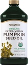Piping Rock Pumpkin Seed Oil Organic Fridth Pressed Achilled 124; 16 Fl Of Achine 124; Extra Virgin, Non-GMO, Gluten Free Supplement
