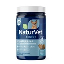 NaturVet Senior Advanced 5- in1 Support Dog Supplement - Segít az immunrendszer, szív, máj, kognitív funkció, szem-egészség - magában foglalja Ginkgo Biloba, Lutein - 60 Ct.