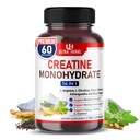 Ultra Creatine Pills - 124; Creatine Monohydrate Capsules Enhanced with L- Arginine, L Citrulline, Ginseng