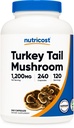 Nutricost Turkey Tail Gomba Kapszula 1200mg, 120 Servings (240 kapszula) - Gluten Free, Non-GMO, és vegetáriánus Friendly