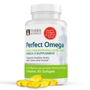 Therabotanics Perfect Omega Fish Oil Supplement EPA & DHA - Magas abszorpció, koncentrált Omega 3 Szív, agy, szem, & Metabolikus egészség - Alaszkai Halolaj Softfels - 30 Count (csomag 1)