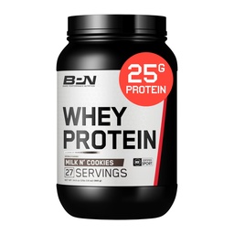 BARE TELJESÍTMÉNY NUTRITION, BPN Whey Protein + Casein Protein Powder Blend, Milk N 'Cookie, 25g Protein per Serving Supports Lean Muscle Recovery, 27 Servings, harmadik fél tesztelt