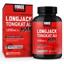 Force Factor Longjack Tongkat Ali Max Férfiak, Férfi Stamina és Vitalitás kiegészítés Készült Tongkat Ali kivonat és Key Natural Összetevők Superior Absorption, 1200mg, 60 kapszula