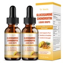 (2 csomag) Glucosamin Chondroitin MSM Support Joint Health - Chondroitin Szulfát kiegészítés Turmeric, Quercetin, Bromelain, MSM Olaj