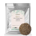 Starwest Botanicals Organic Milk Thistle Seed Whole - Loose Leaf Milk Thistle for Tea & Cooking, Mix in Juice, Hozzáadás a Smoothie, Zabliszt, & Yoghurt, Certified Kosher, Non-GMO - Bulk 1 db