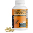 Bronson Glucosamine Chondroitin Turmeric & MSM Advanced Joint & Cartilage Formula, Támogatja az egészséges ízeket, Mobilitás & Cartilage - Non-GMO, 180 kapszula