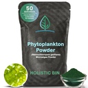 Holisztikus Bin Marine Phytoplankton Powder - Fenntarthatóan művelt Nordic Green Water Farm - Nutritent- Dense Omega3 Superfood - Rich in Amino Acids, Chlorophyll, Vitamins & Trace Minerals - 50 Gram
