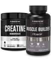 Jacked Factory Creatine Monohidrát Powder 150g - Creatine Supplement for Muscle Growth, Fokozott Erő & Essentials Muscle Builder - Napi izom építő PeakATP (30 kapszula)