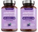 Bounty Elderberry Vitamin Immuntámogatás - cinkkel, C-vitaminnal és Echinaceával, Advanced 5- in- 1 Blend, Erőteljes Antioxidáns, Támogatja az egész test egyensúlyát, nem-GMO - 60 kapszula, 2 csomag