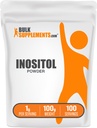 BulkSupplements.com Inositol Powder - Inositol Supplement, B8 Vitamin Supplement - Nem ízesített & Gluten Free, 1g per Serving, 100g (3.5 oz) (1-es csomag)