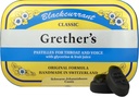 GERTHER 's Pastilles Classic Blackrirant Natural Remedy Dry Mouth Relief - Soothing Throat & Health Voice - Long- Sasting Flavor, Ajándék az énekeseknek - 1- Pack - 3.75 oz.