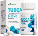 1450MG TUDCA májkiegészítés, Bile Salts Máj-támogató kiegészítés Komplex, Máj-egészség Máj-tisztítás Detox és javítása, 60 kapszula