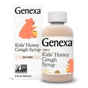 Genexa Kids 'Organic Honey Cough Syrip, Dye Free, 0% mesterséges adalékanyagok, Child' s Cough Remedy for Kids 2- 11, Soothing Natural Honey Flavor, Gluten Free, & Non- GMO 4 fl oz