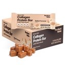 Perfect Keto Bars - The Cleanest Keto Snacks with Collagen and MCT. Nem hozzáadott cukor, Keto Diet Friendly - 3g Net Carbs, 19g Fat, 11g Protein - Diéta élelmiszer desszert (Sós karamell, 12 bár)
