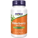 NOW Foods kiegészítők, Elderberry (Sambucus nigra) 500 mg, 10: 1 Koncentrátum, 60 Veg kapszula