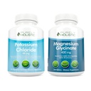 Kálium-klorid 99mg + Magnézium-glicinát 400mg - 365 + 270 tabletta - Vegetáriánus köteg - USA-ban készült
