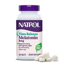 Natrol Melatonin 5 mg Időkiadás, Diétás kiegészítés a minimize Wake Ups, Éjszakai alvástámogatás, 100 tabletta, Akár egy 100 napos ellátás