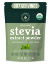 Organic 100% Tiszta Stevia Powder, 4 oz, Satisfes Sweets, Lowers Blood Sugar Levels for Diabetics, Bulk Powdered Stevia Extraction Sweetener for Better Faking & Italok, 800 + NatriSweet szervizei