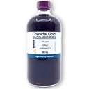 Igaz kolloid arany (100 ppm) - 99.99 +% tisztaság - 500 ml (16.9 Fl Oz) átlátszó üvegpalackban