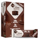 Nugo Slim Dark Chocolate Brownie Crunch, 16g Protein, 2g Sugar, 7g Fiber, Low Net Carb, Keto Friendly, Gluten Free, 24 gróf