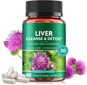 Máj tisztító és méregtelenítő tabletták máj egészség javítása - a Milk Thistle kivonat, Gyermekláncfű Gyökér, Gyömbér, Beetroot Powder & Vitamins - Természetes májtámogatás, 60 Vegán kapszula