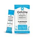 GoLive Prebiotic & Probiotic nőknek, férfiaknak, gyerekeknek. Flavor- mentes, cukormentes, szinbiotikus por w / GOS, L- glutamin, D3- vitamin, elektrolitok. A Gut Health, Digestion, Metabolizmus, Immunity 15- 50B CFU.