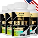 fertilitás kiegészítők férfiak, férfi prenatális vitaminok -Optimális Sperma Count, Motilitás és Erő, 2000MG Mens fertilitás kiegészítők Maca Root, Zin & folate fogantatás - csomagok 4
