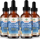 2000MG Liposomal Glutathione Liquid, 98% Absorption, Active Form L- Glutathione Supplement, Vegan Friendly, Powerful Antioxidant Complex for Immune System, Aging Defense, Detox, 8 FLOZ