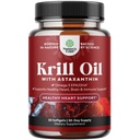 Krill Omega 3 Fish Oil Softgels - koncentrált Krill EPA & DHA Fish Omega 3 Supplement for Women & Men for Immune Support, Healthy Brain & Heart Health - Burless Fatty Acids Supplement - 30 Count