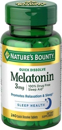 Természet Bounty Melatonin 3 mg tabletta 240 tabletta (4 db-os csomag)