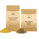 PURE ERIGENS INGREDIENS Bee Pollen Powder and Bee Propolis Powder Bundle, 1 lb Each, No Fillers, Lab ellenőrzött