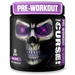 JNX SPORTS The Curse! Előedzés por a férfiak és nők, koffein, Beta-Alanine, kreatin, L-citrullin, 50 szervadékok, sötét Grape Flavor - Boost Energy, Erő & Focus