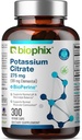 biophix Kálium citrát 275 mg BioPerine 300 Veggie kapszula - Támogatja az elektrolit egyensúlyt, ideget., izomműködés és a szív egészségét