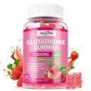 Glutation kiegészítés Collagen Gummees: L- Glutamin tartalmaz Marine Collagen Vitamins C, E, D & B12 Glutathion Gummees 1000mg anti-Aging Formula és erősítse Bones
