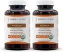Secrets of the Tribe Wild Yam Capsules 1000 mg Verantwortlich gezüchtet USDA Organic Wild Yam (Dioscorea Villosa) Getrocknete Wurzel, Hormon Support Supplement (2x120 Kapseln)