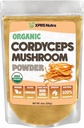 XPRS Nutra Organic Cordyceps Gomba por - Prémium Cordyceps Gomba - Real Gomba Cordyceps Powder Supplement for Energy and Immune Support - Vegán- Barátságos Gomba Cordyceps (8 oz)