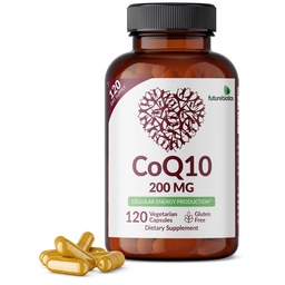 Futurebiotics CoQ10 200 MG celluláris energia termelés, 120 vegetáriánus kapszula