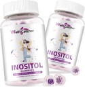 Inositol Gummees Myo- Inositol & D- Chiro Inositol Ideal 40: 1 Ratio Inositol kiegészítés Omega3-3-vitamin D3 támogatja egészséges ovuláció ciklus regularitás Grape Flavor 2 csomagolás
