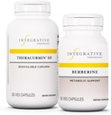 Integrative Therapeutics Bundle with Berberine, 60 kapszula & Theracurmin HP, 120 kapszula - Berberine for Metabolic Support * - Theracurmin Supplement That 's 27x More Bioavailable *